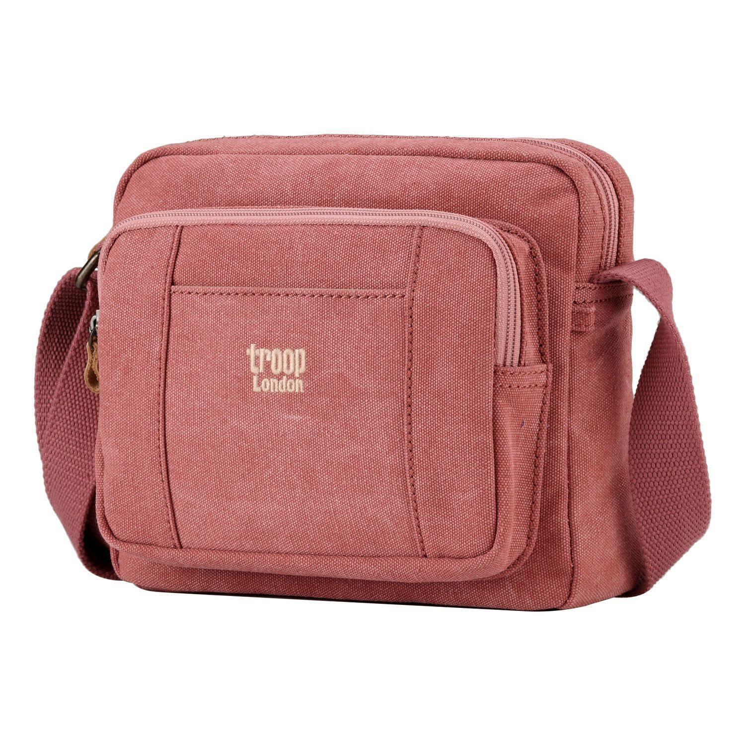 Troop London Classic Canvas Crossbody Bag for Women & Men - Stylish & Durable Shoulder Bag for Travel, Work & Everyday Use