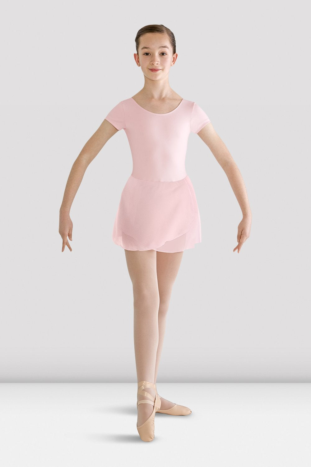 Prisha Girls' Short Sleeve Skirted Leotard - Ballet Dancewear for Toddlers & Kids - Perfect for Ballet Class, Recitals & Dance Performances