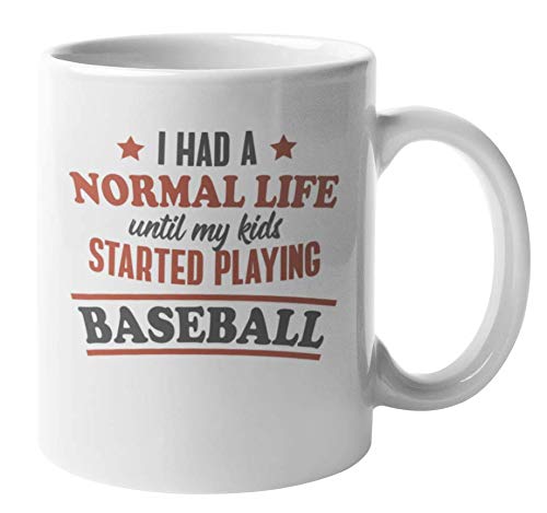 11oz Baseball Themed Coffee Mug - Perfect Gift for Kids, Moms & Dads - Great for Baseball Games, Family Gatherings & Office Use
