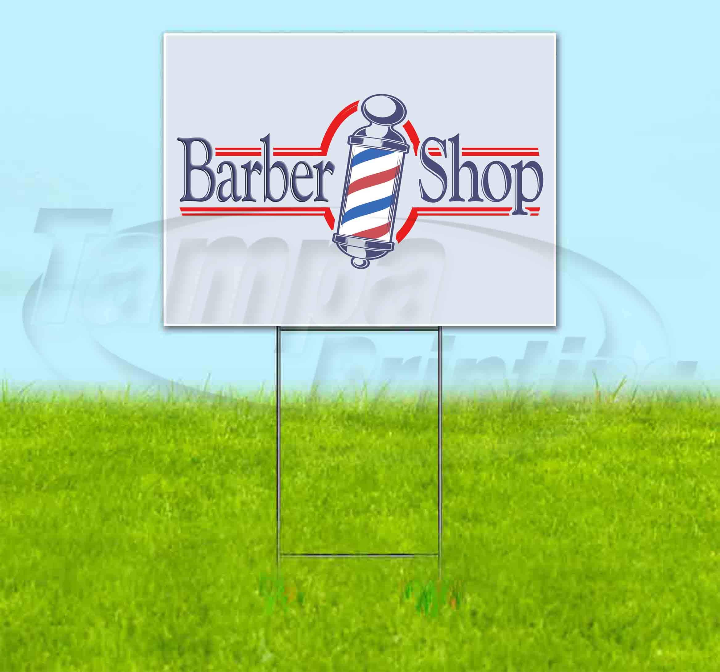 Vintage Barber Shop Yard Sign 18