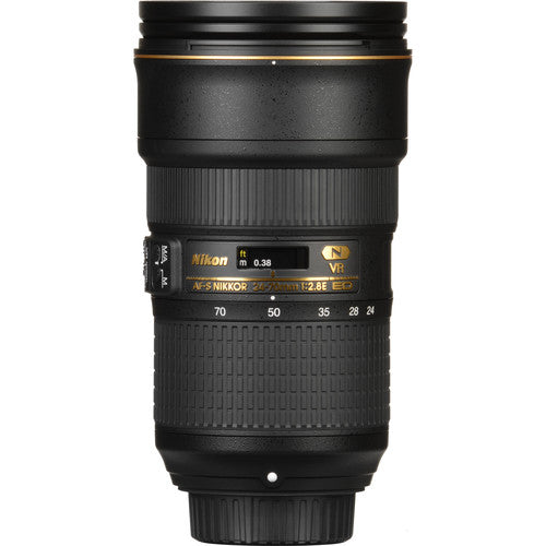 Nikon AF-S NIKKOR 24-70mm f/2.8E ED VR Lens for DSLR Cameras - Professional Zoom Lens for Portraits, Weddings & Travel Photography
