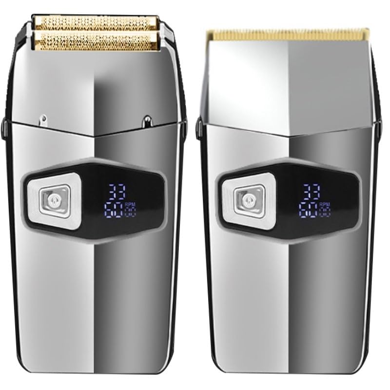 Professional Cordless Electric Razor for Men - Rechargeable Barber Shaver for Beard, Head & Body Hair - Perfect for Home, Travel & Salon Use