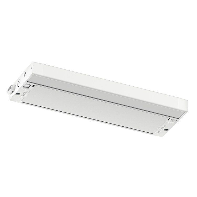 6U Series 2700K/3000K 12 LED Under Cabinet Lighting Fixture - Warm White Dimmable Kitchen Counter Lights for Home, Office & Retail Spaces