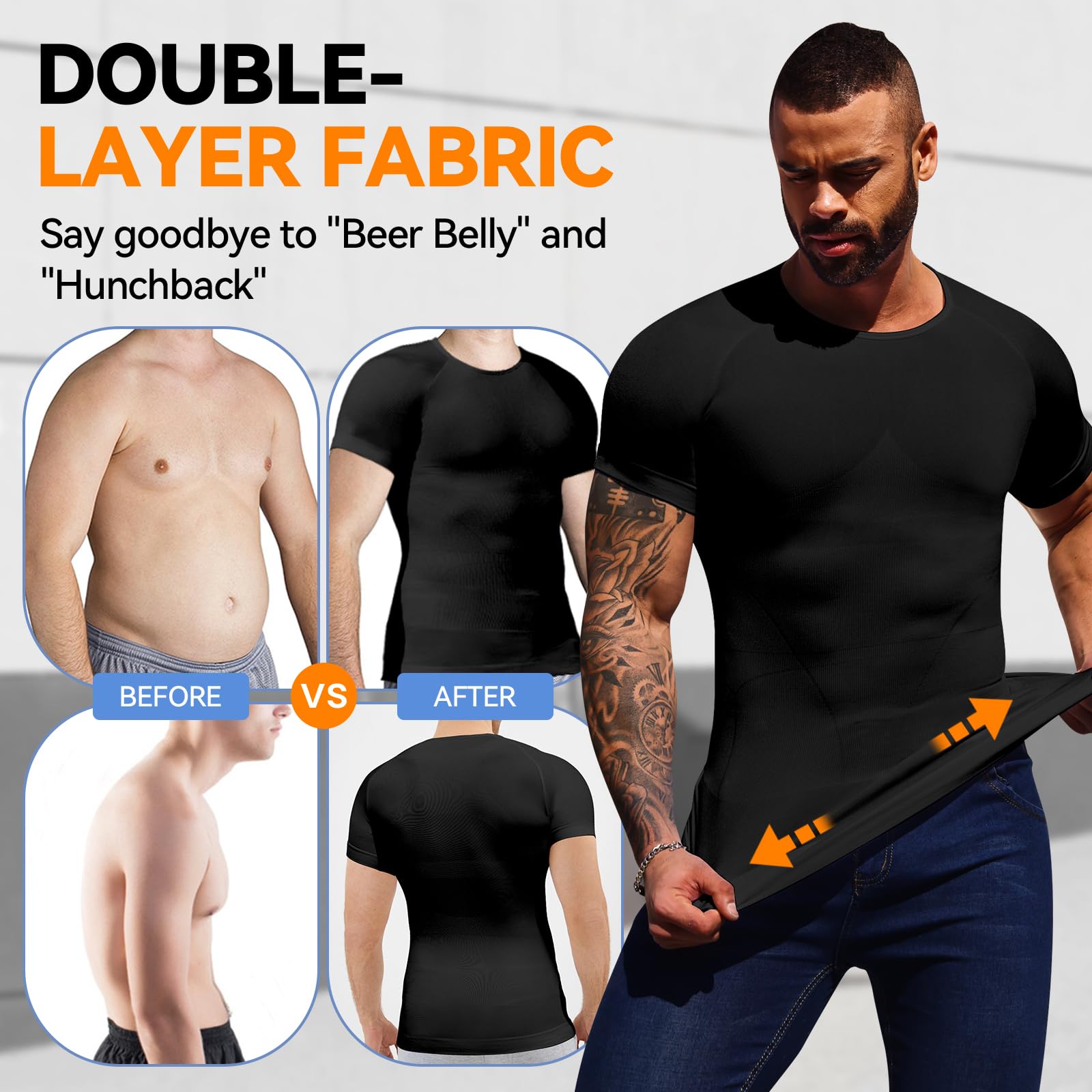 Men's Compression Shirt - Breathable Workout Top for Gym, Running & Sports | Moisture-Wicking & Performance Enhancing