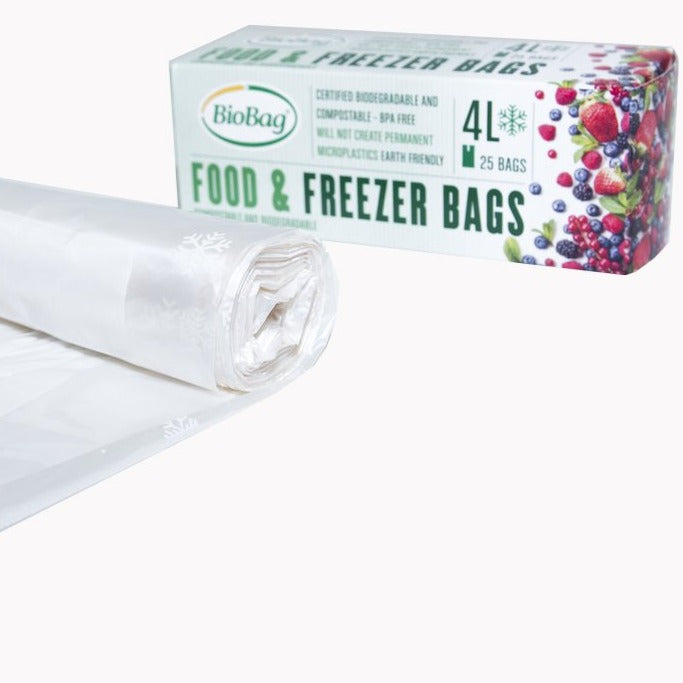 BioGrade Premium Food Storage & Freezer Bags - 4L & 6L Heavy Duty Reusable BPA-Free Plastic Bags for Meal Prep, Leftovers, Sous Vide & Freezing - Ideal for Home Kitchen, Camping & Food Preservation