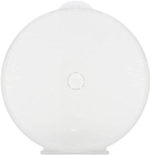 400 Clear Round Clamshell CD DVD Cases with Lock - Durable Storage for Music, Movies & Data - Perfect for Home, Office & Media Collections