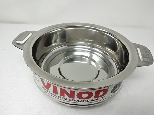 Vinod Premium Stainless Steel 1000ml Hot Pot Casserole Bowl with Lid - Durable Soup Pot for Stovetop & Induction Cooking - Perfect for Ramen, Pho, Stews & Family Meals