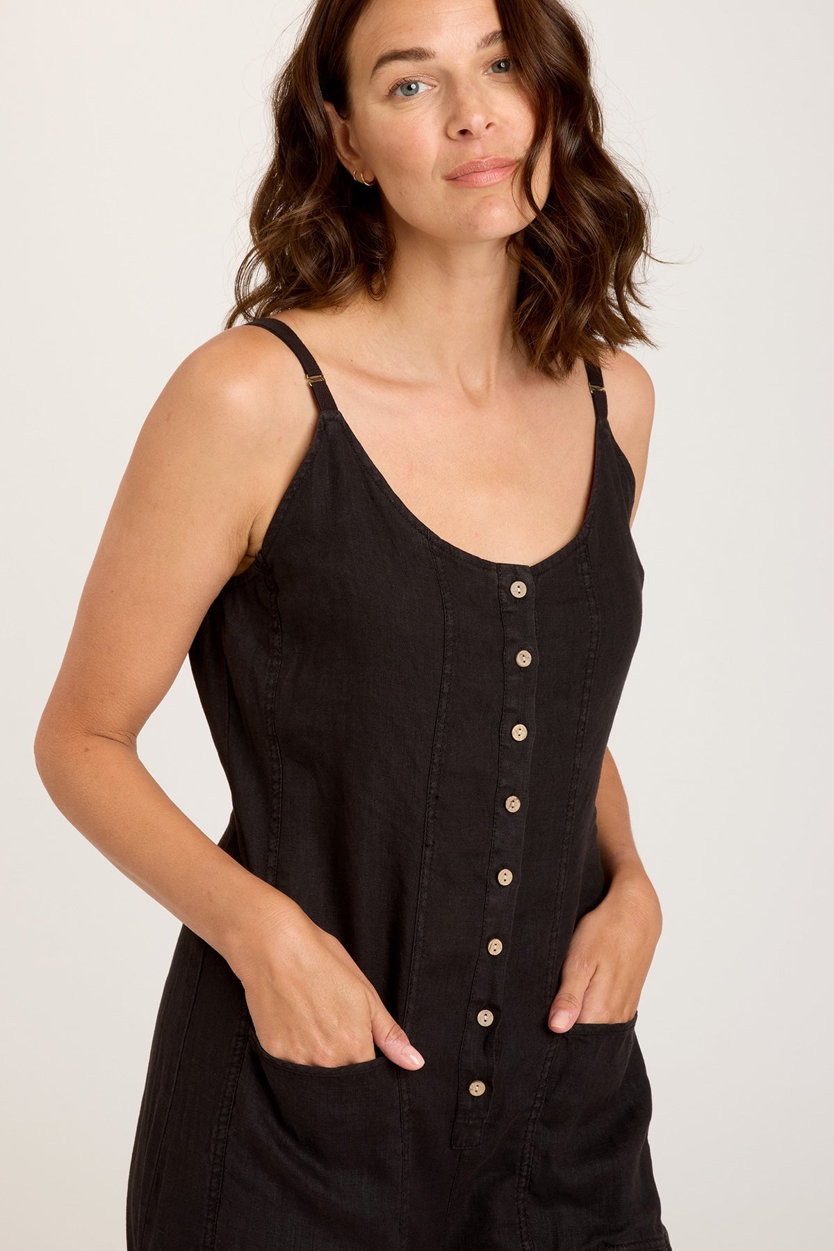 Stylish Macauley Crop Jumpsuit for Women - Trendy Summer Romper with Pockets | Perfect for Beach, Vacation & Casual Outings