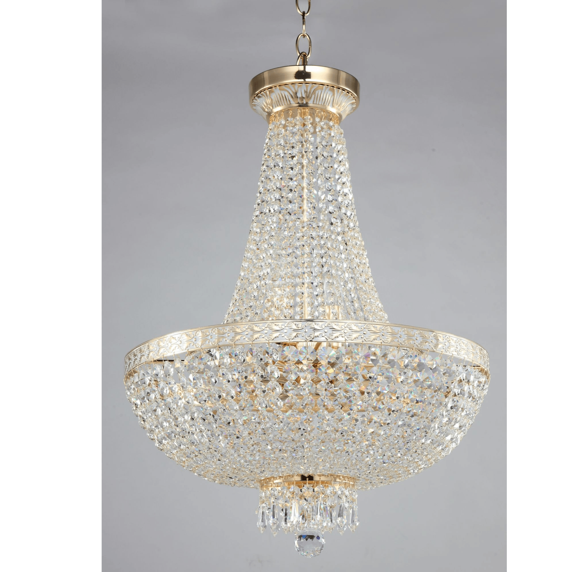 Bella 8Lt Chandelier - Elegant Crystal Ceiling Light Fixture for Dining Room, Living Room & Bedroom Decor