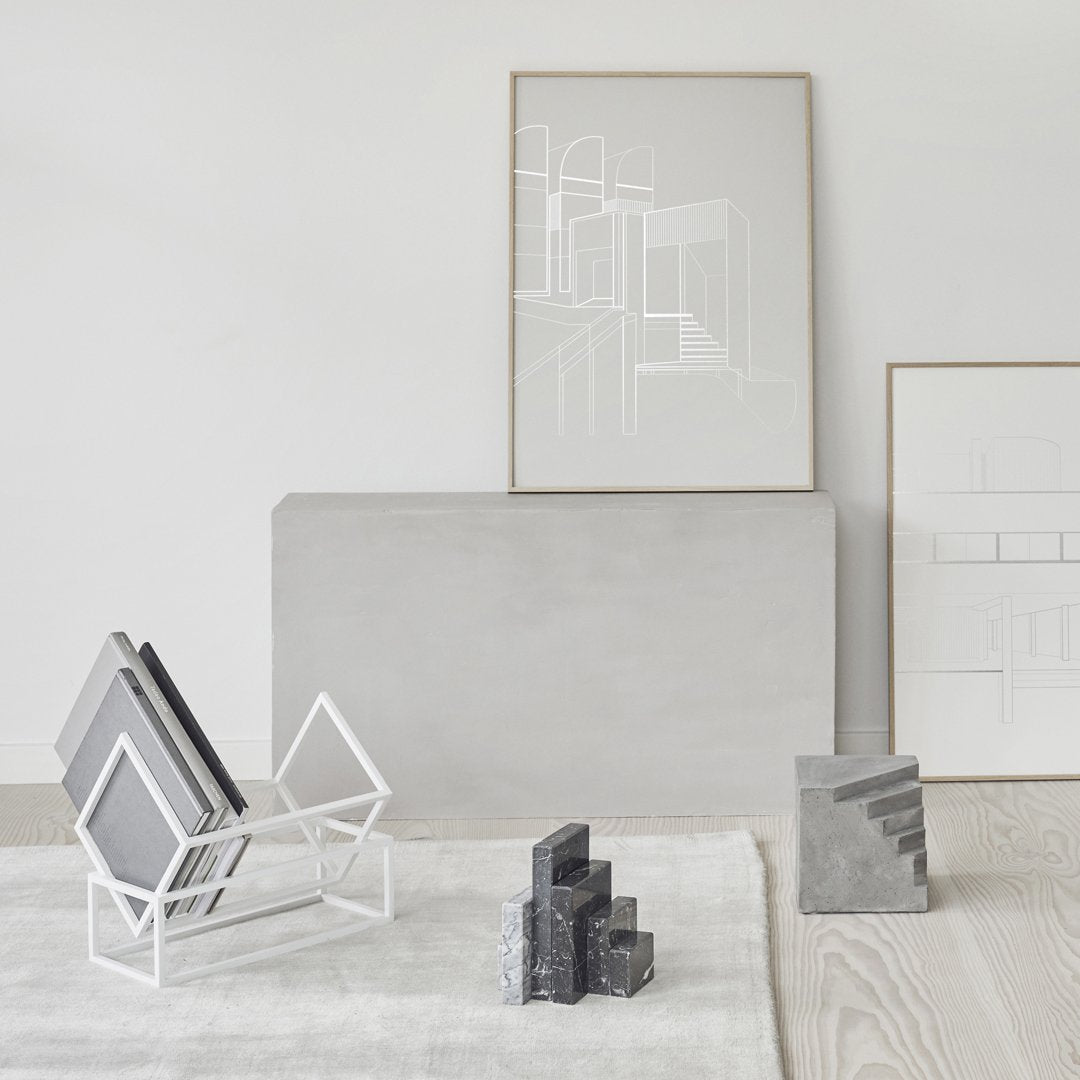 Kristina Dam Studio Book Keeper - Modern Book Organizer for Home & Office - Perfect for Bookshelf Styling and Reading Accessories