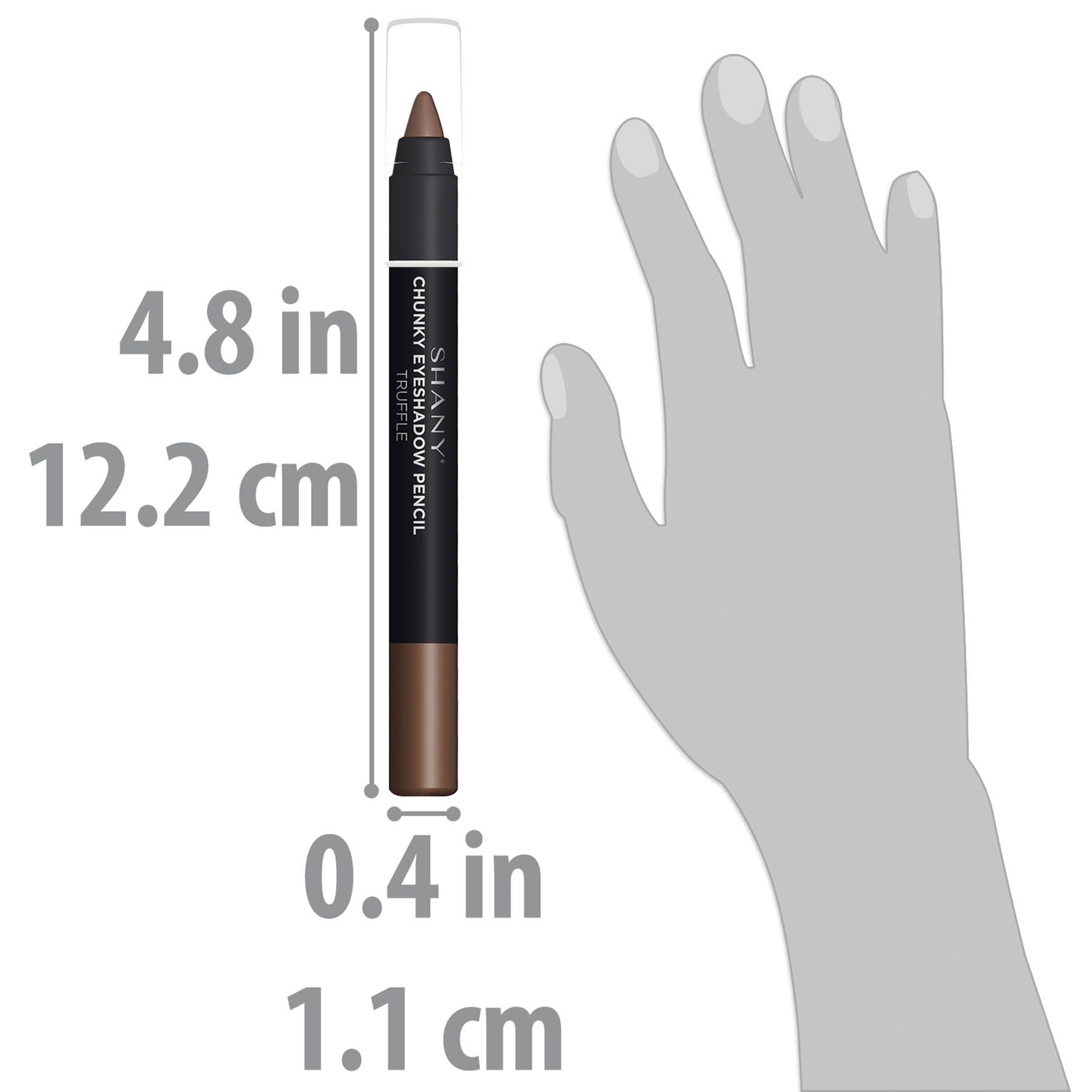 SHANY Chunky Eyeshadow Eye Pencil - Long Lasting Waterproof Eyeliner for Smokey & Bold Eye Makeup | Perfect for Party, Night Out & Special Occasions