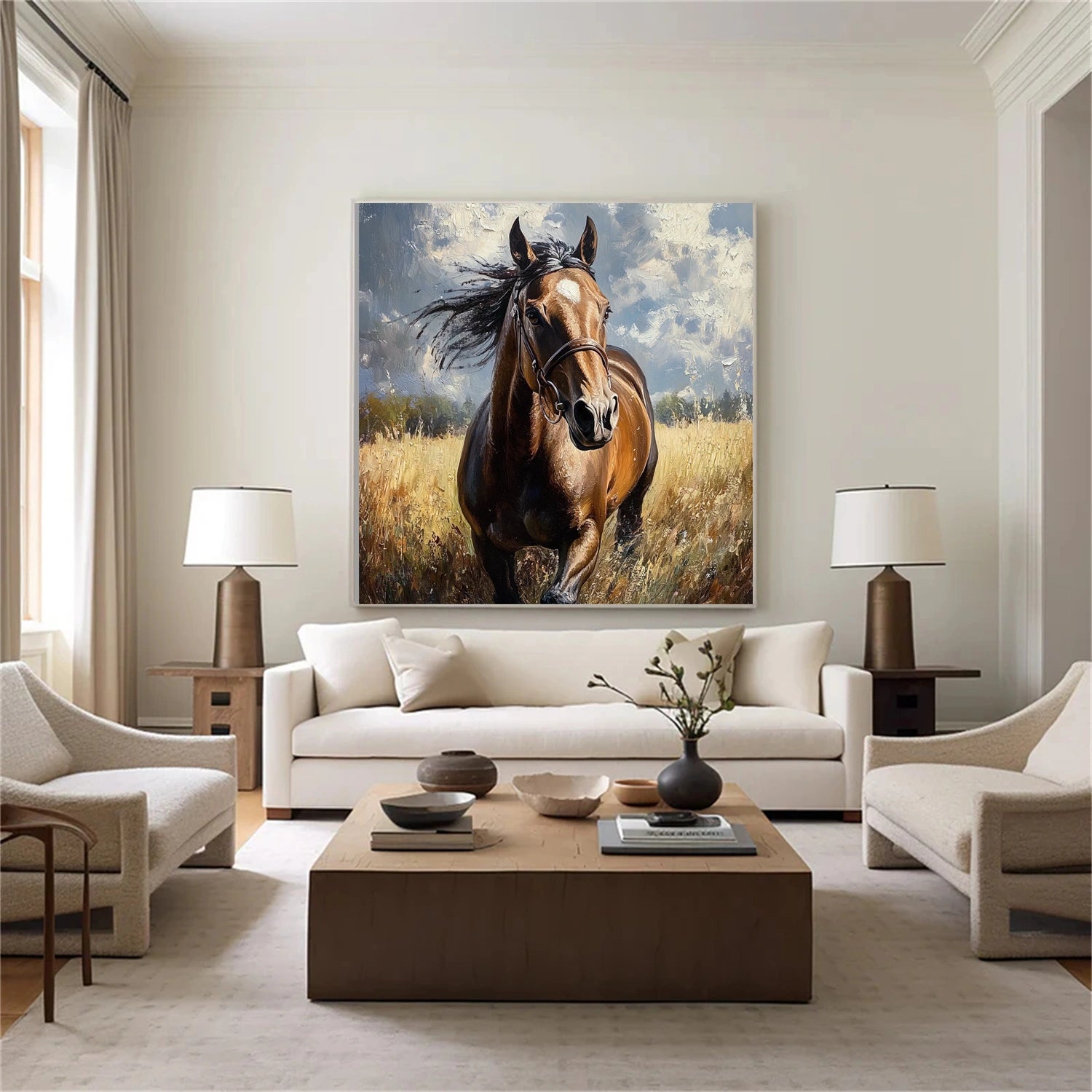 Animal Art Painting #AP130 - Handmade Wildlife Canvas Art for Home & Office Decor | Perfect for Living Room, Bedroom, or Gift
