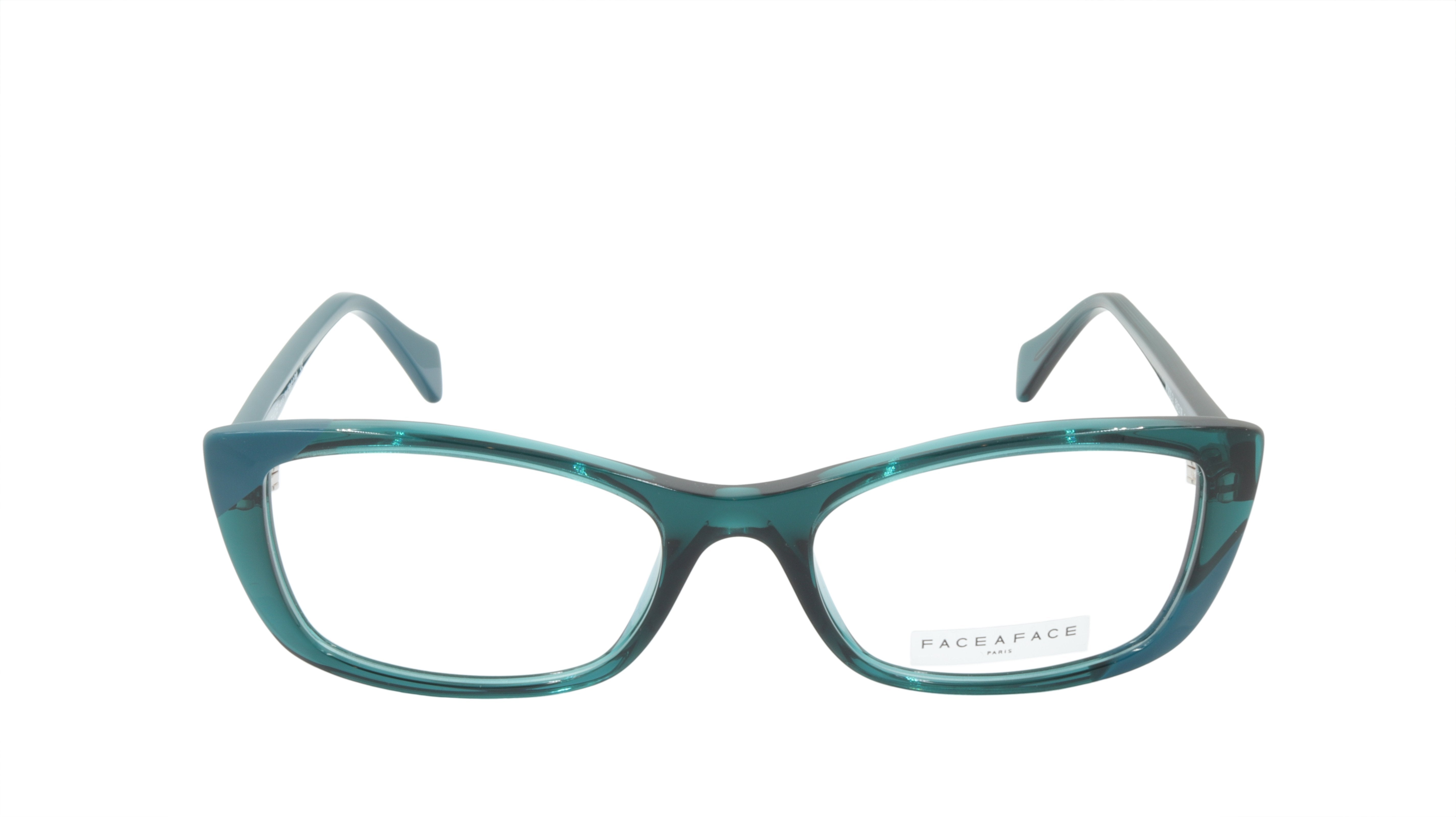 Face A Face WINDS 2 Col. 2045 Acetate Eyeglasses Frame in Duck Blue | Stylish & Durable Acetate Glasses for Men & Women | Perfect for Office, Reading & Everyday Wear