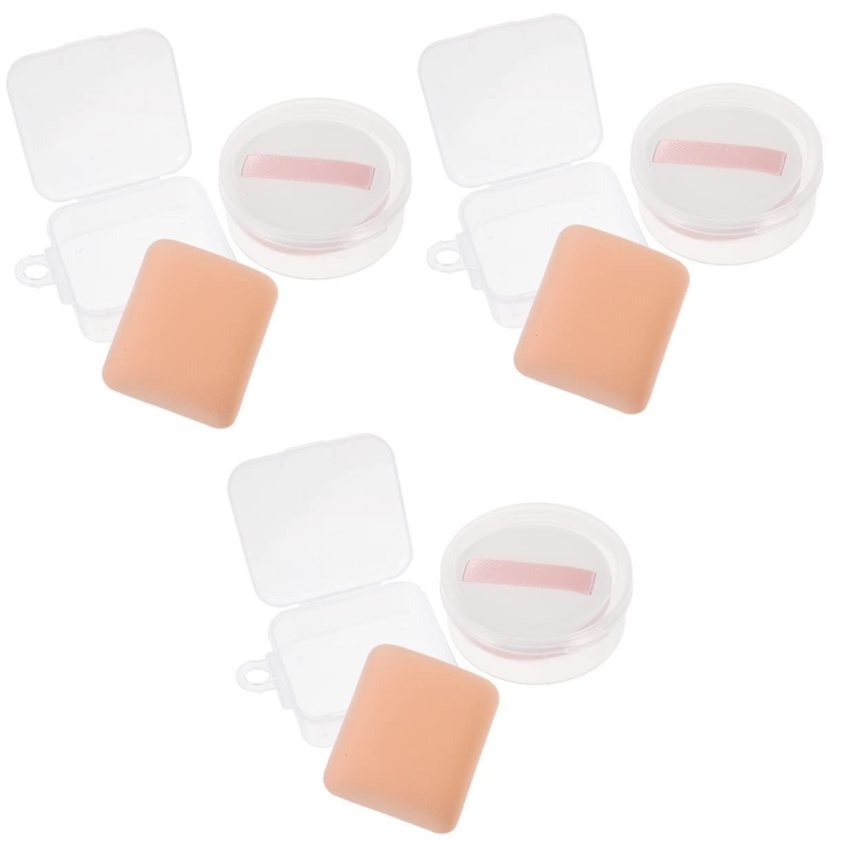Beavorty 6-Piece Marshmallow Makeup Sponge Set - Soft Blending Sponge for Foundation, Concealer & Powder - Wet & Dry Beauty Sponge Applicator for Flawless Makeup - Perfect for Everyday Use & Professional Makeup Artists