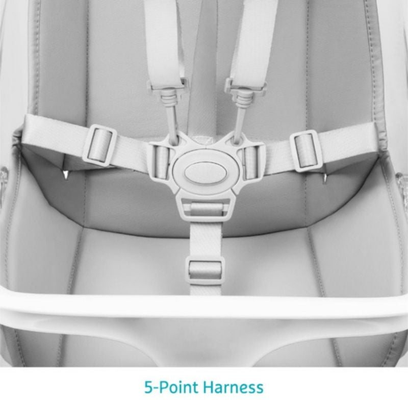 360° Rotating Baby High Chair with Adjustable Height & Removable Tray - Perfect for Feeding, Playtime & Learning at Home or Restaurant