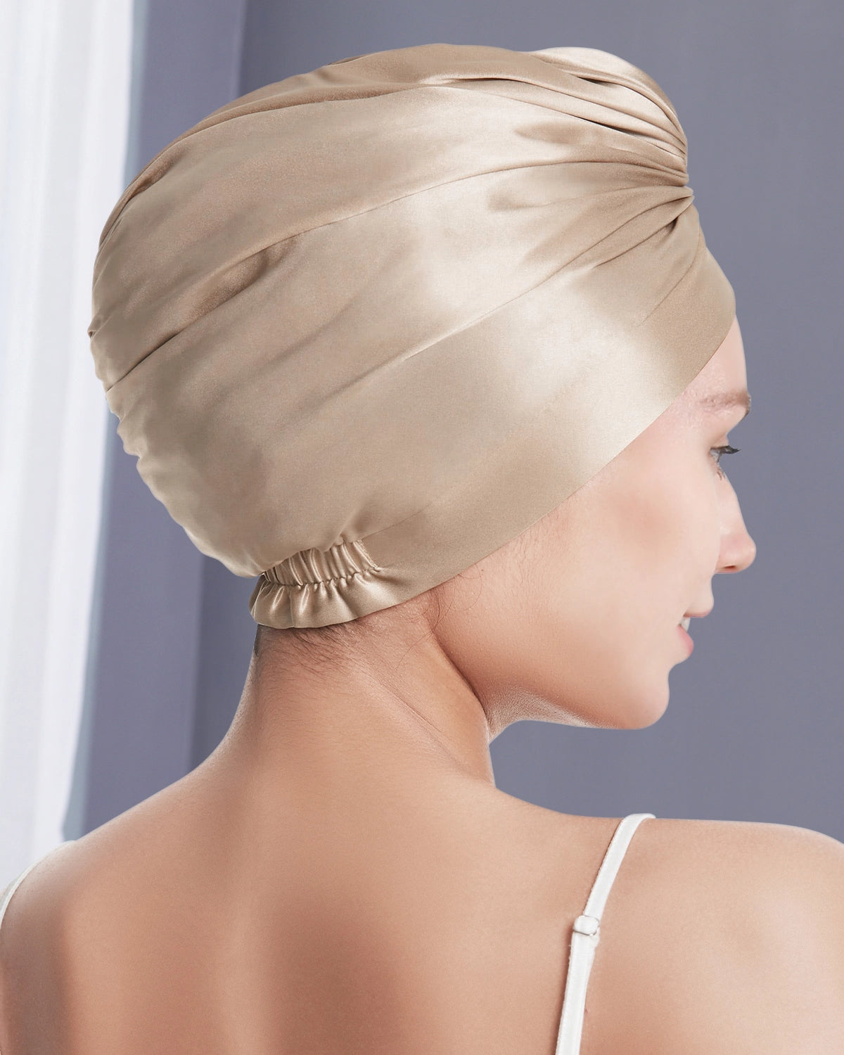 Silk Hair Wrap Turban for Women - Soft & Absorbent Hair Towel for Drying & Styling - Perfect for Post-Shower, Salon, Spa & Home Use