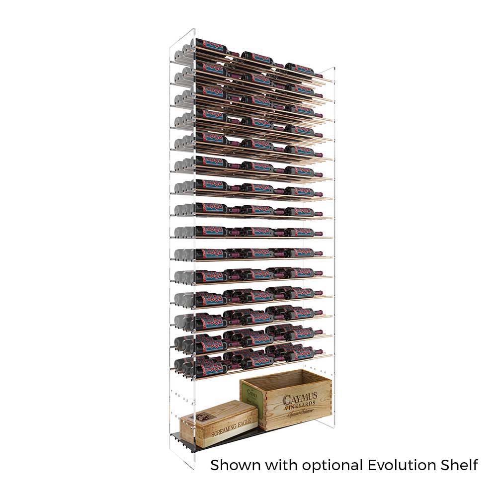 92in Evolution Wine Tower - Sturdy Metal & Acrylic Wine Rack for 120 Bottles - Perfect for Home Cellars, Restaurants & Wine Storage Solutions