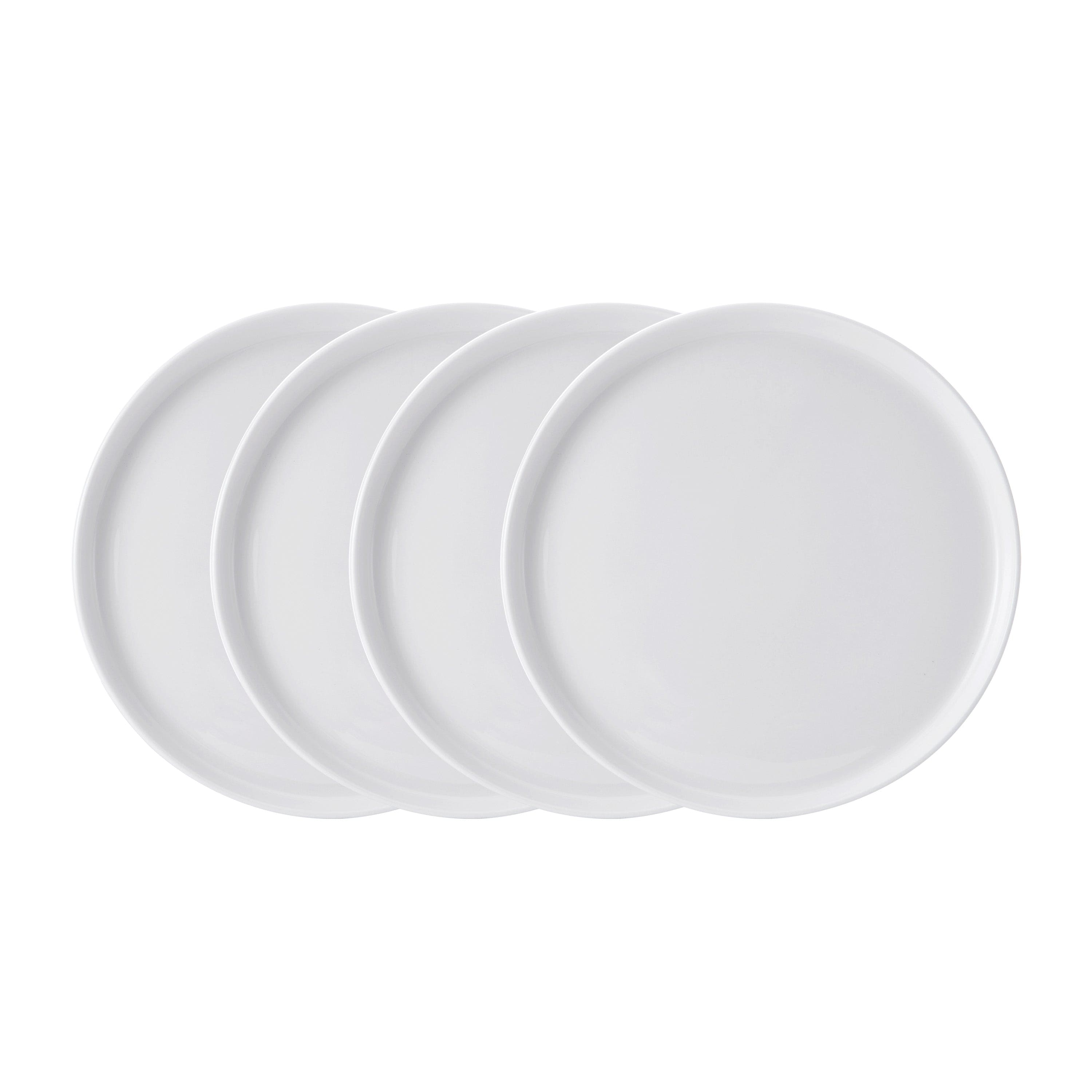 Samantha 4-Piece Salad Plate Set - Elegant Dinnerware for Salads, Appetizers & Desserts - Perfect for Parties, Family Dinners & Entertaining