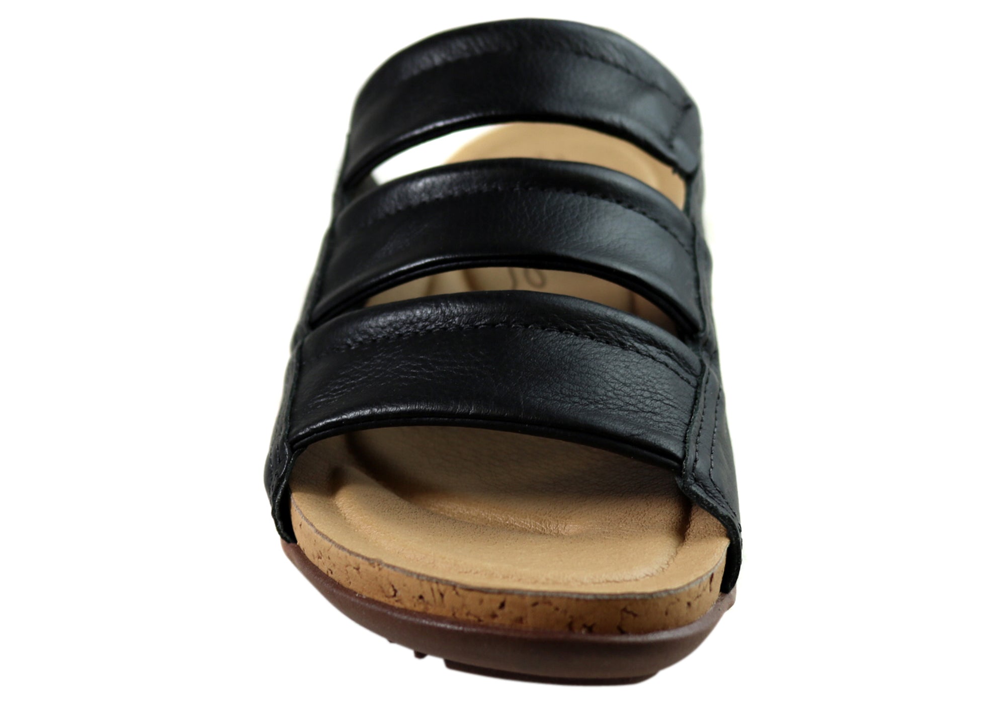 Women's Comfort Leather Slides Sandals - Soft & Supportive Brazilian Made Summer Shoes for Beach, Pool & Casual Wear