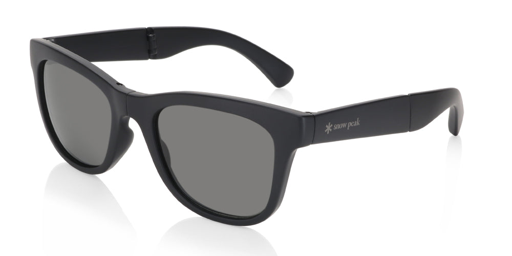 JINS x Snow Peak Folding Sunglasses U143 - Lightweight Polarized UV Protection Sunglasses for Outdoor Activities, Hiking, and Travel