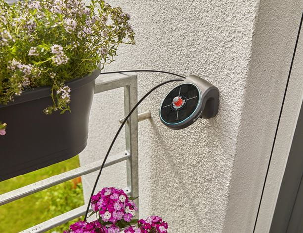Gardena Solar Powered Irrigation AquaBloom Set - Automatic Watering System for Gardens, Lawns & Potted Plants | Eco-Friendly Drip Irrigation Kit for Outdoor & Indoor Plants