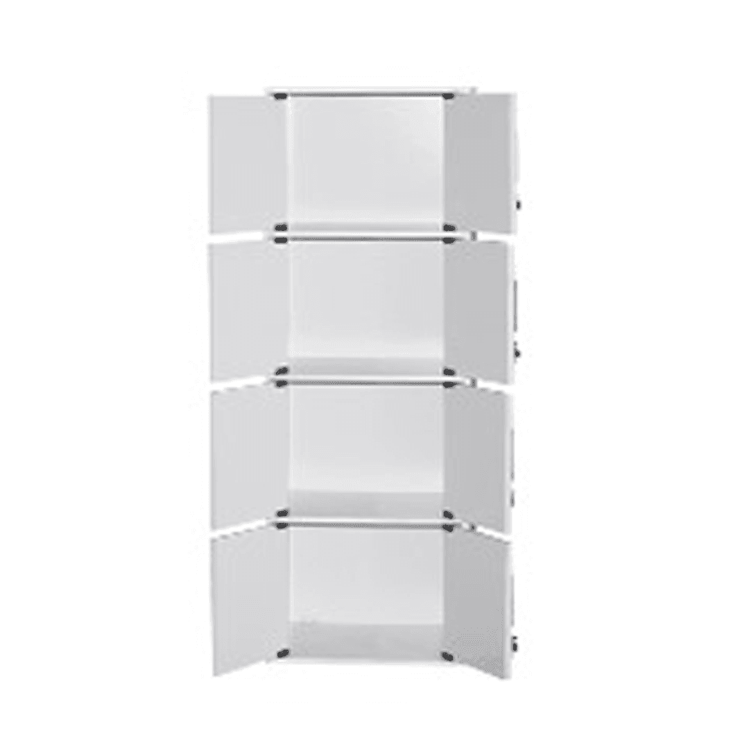 Koen II 4-Tier Storage Cabinet - Organize Home, Office, or Garage - Durable Shelving Unit for Closet, Pantry & Utility Room Storage