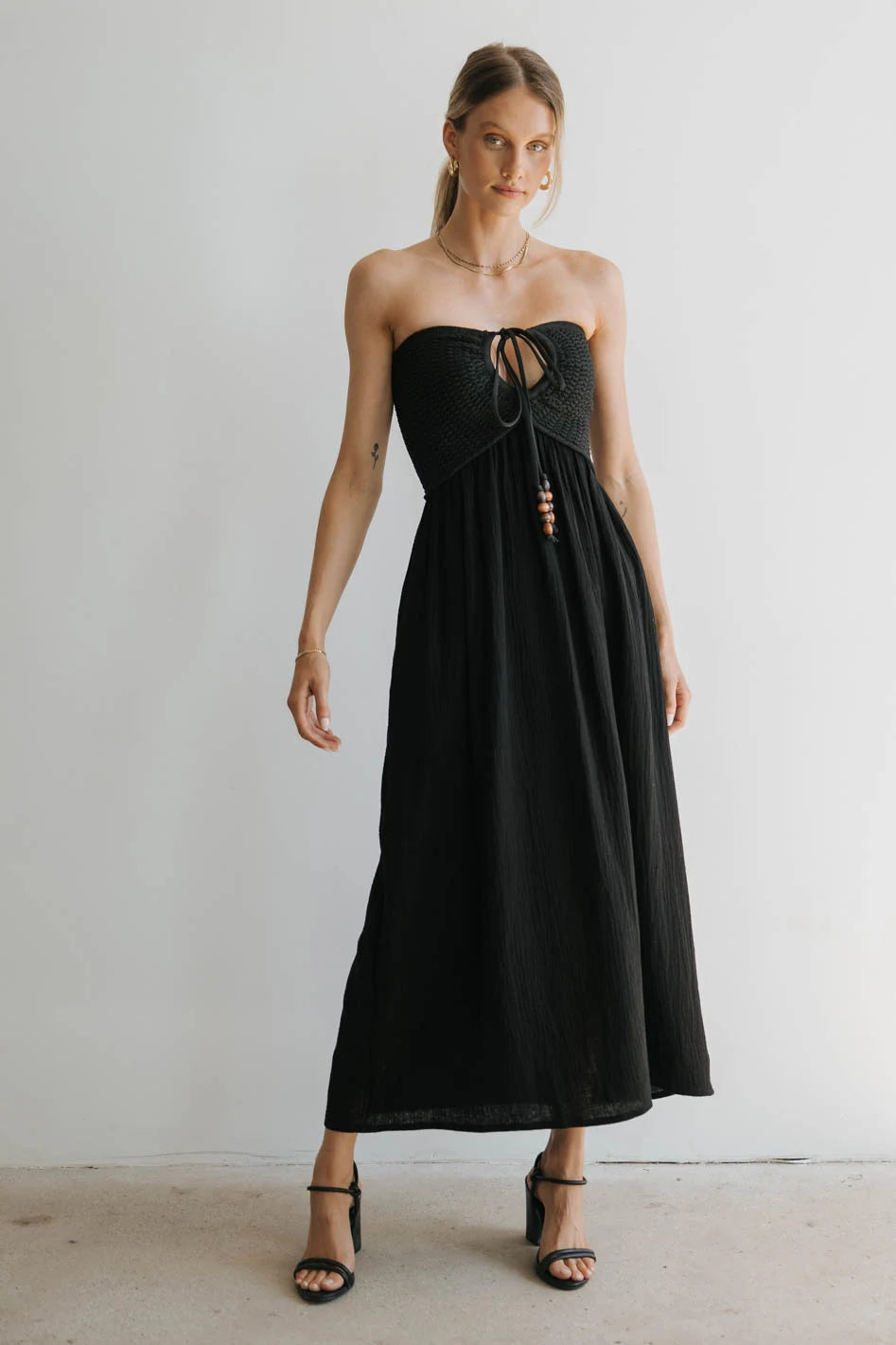 Kyra Crocheted Halter Dress - Boho Summer Beach Dress for Women | Perfect for Vacations, Music Festivals & Date Nights
