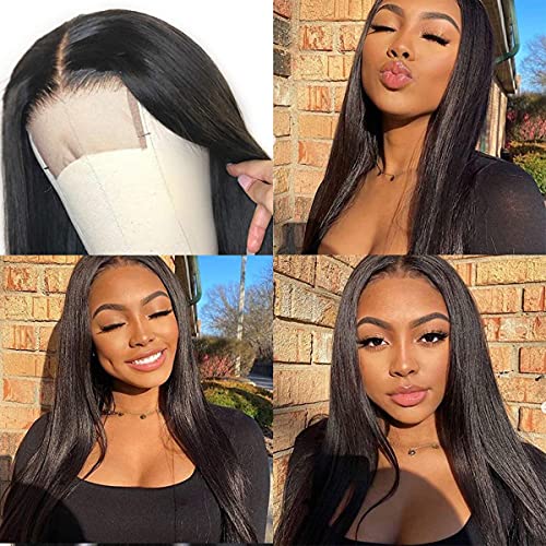 straight 4*4 lace closure wig