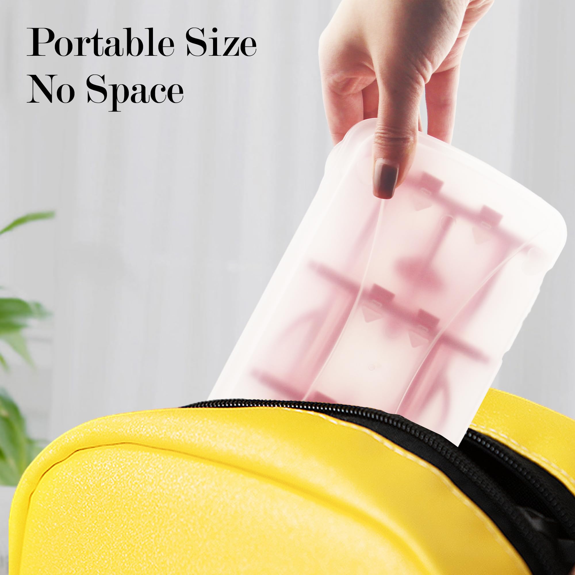 Foldable Travel Baby Bottle Drying Rack - Portable Bottle Organizer Holds 12 Baby Bottles | Perfect for Baby Travel, Kitchen Counter, Nursery & Living Room Storage | Compact Drying Solution for Breast Pump Parts, Pacifiers & Baby Accessories