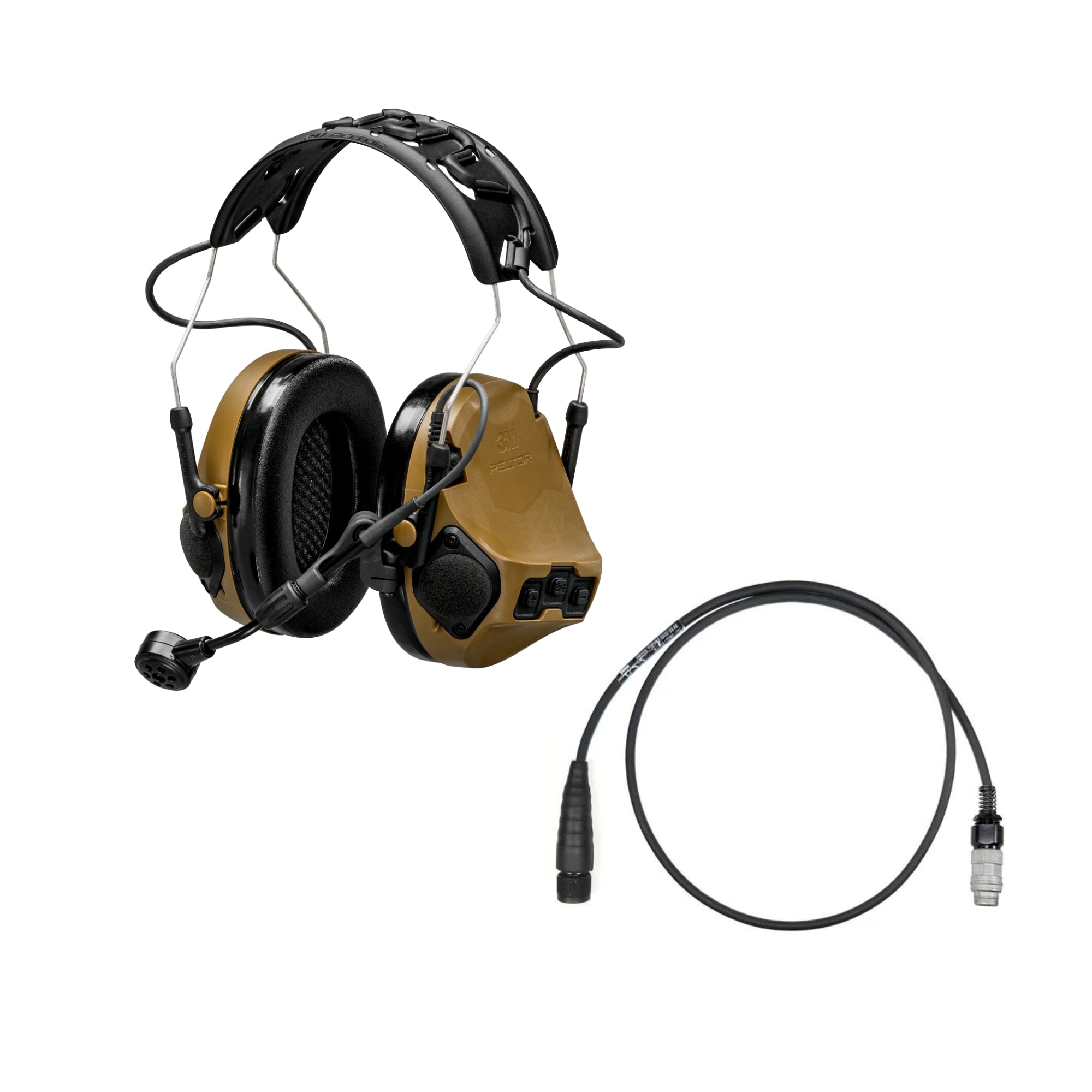 3M Peltor ComTac VII Military-Grade Tactical Headset with TMAS Technology - Hearing Protection & Communication for Special Forces, Police & Shooting Enthusiasts - Ideal for Combat Training, Range Shooting & Tactical Operations
