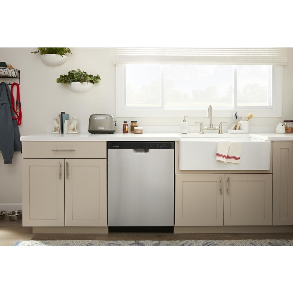 Amana ADFS2524RS 24-Inch Built-In Dishwasher with Midnight Black Interior - Quiet Operation, Energy Star Certified for Home Kitchen Use