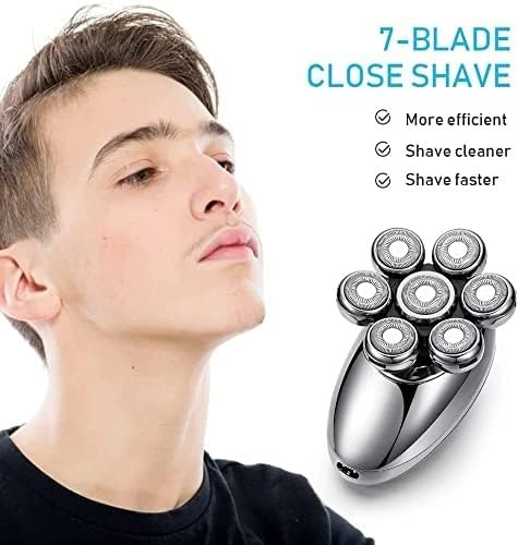 5-in-1 Electric Razor for Men with 7D Floating Cutter Head | USB Rechargeable Rotary Shaver | Smart Multifunctional Grooming Kit | Perfect for Travel, Home & Office Use