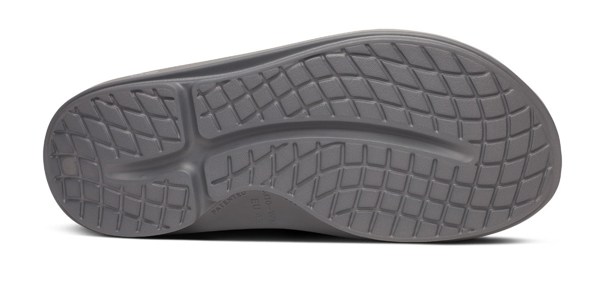 Bauer OOFOS Women's OOahh Sport Slide Sandals - Slate | Comfortable Recovery Footwear for Post-Workout, Running & Everyday Wear