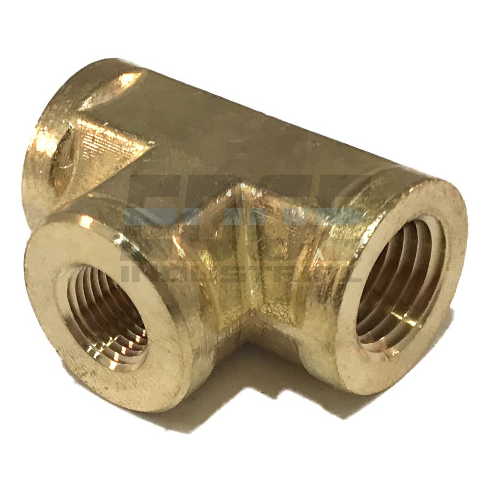 Premium Forged Brass Reducing Tee 1/4