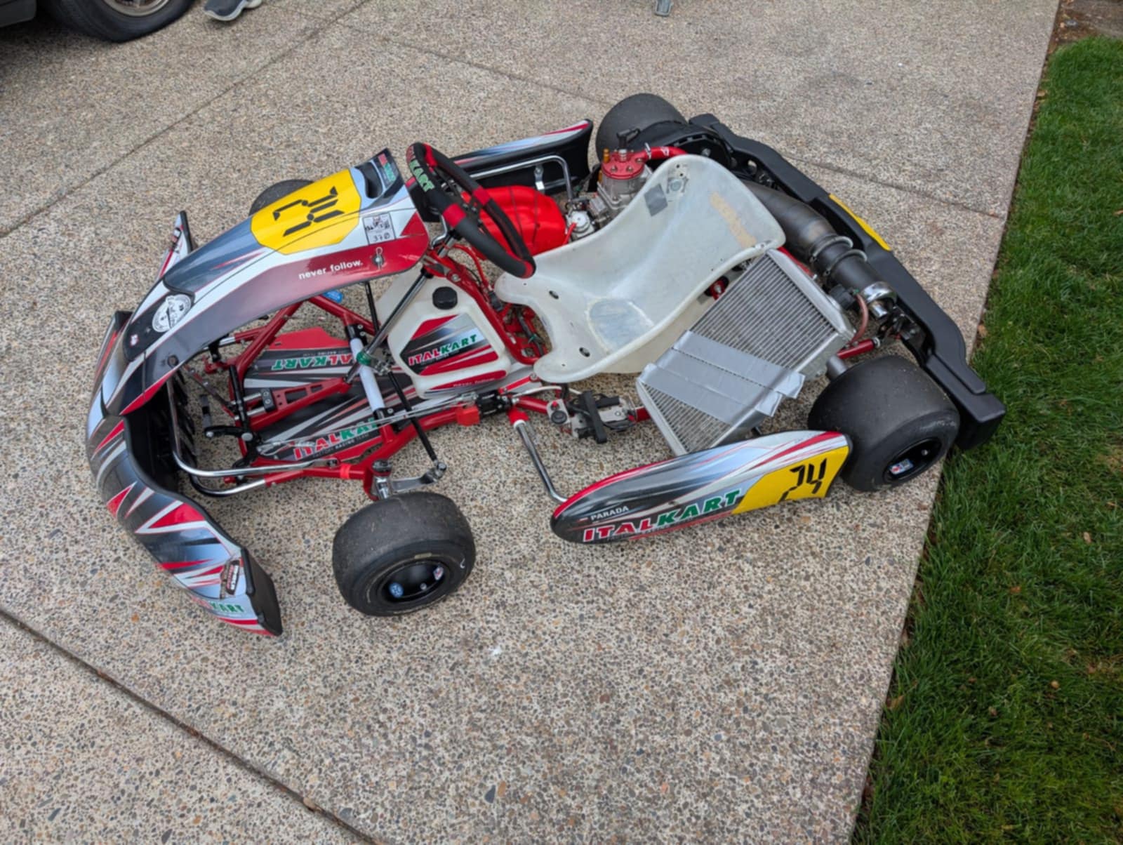 2024 Italkart Laguna Red X125 WC - High-Performance Racing Kart for Competitive Track Racing & Professional Karting Events