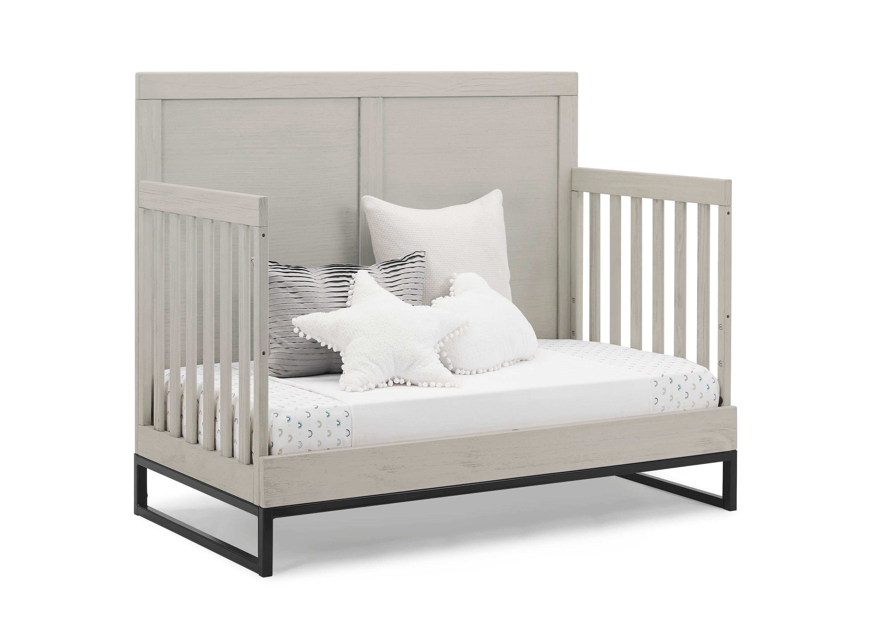 Foundry 6-in-1 Convertible Baby Crib with Toddler Bed Conversion - Nursery Furniture for Newborn to Adult - Perfect for Modern Nursery, Bedroom & Guest Room