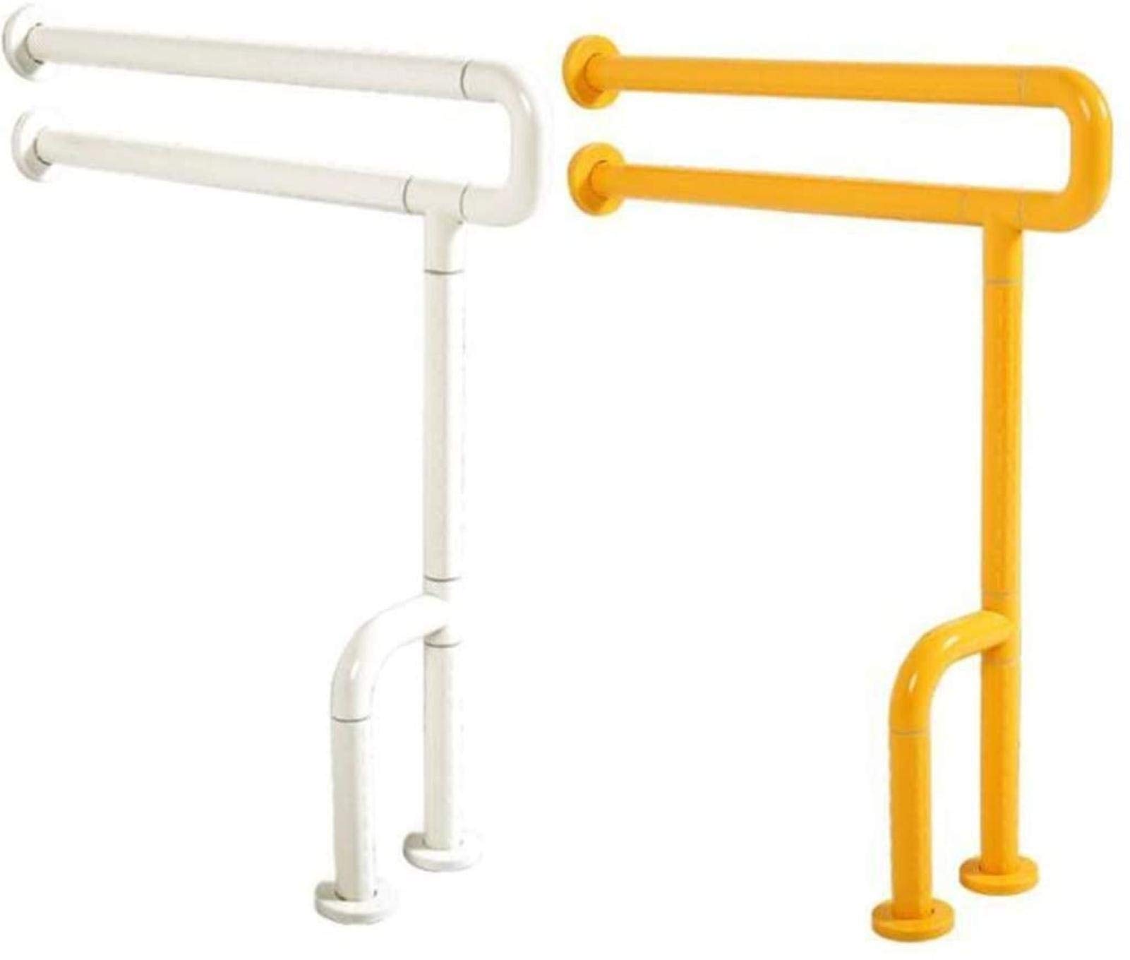 Non-Slip Bathroom Safety Handrail - Yellow Adjustable Toilet Handle for Elderly & Disabled, ADA Compliant Shower Grab Bar - Perfect for Bathroom Safety & Fall Prevention in Homes & Assisted Living Facilities