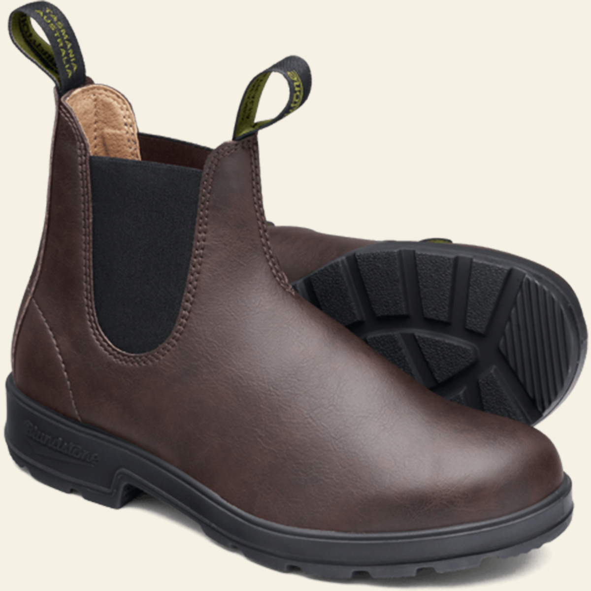 Blundstone 2116 Brown Chelsea Boots for Men & Women - Comfortable & Durable Leather Ankle Boots for Work, Hiking & Casual Wear