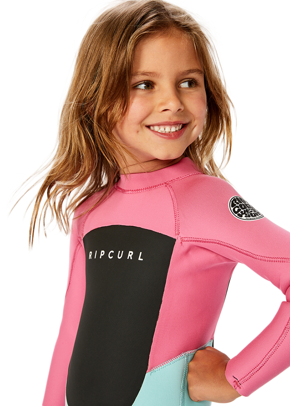 Rip Curl Groms Omega 3/2mm Back Zip Steamer Wetsuit for Kids - Youth Full Body Neoprene Surfing Suit for Cold Water Swimming, Diving & Water Sports