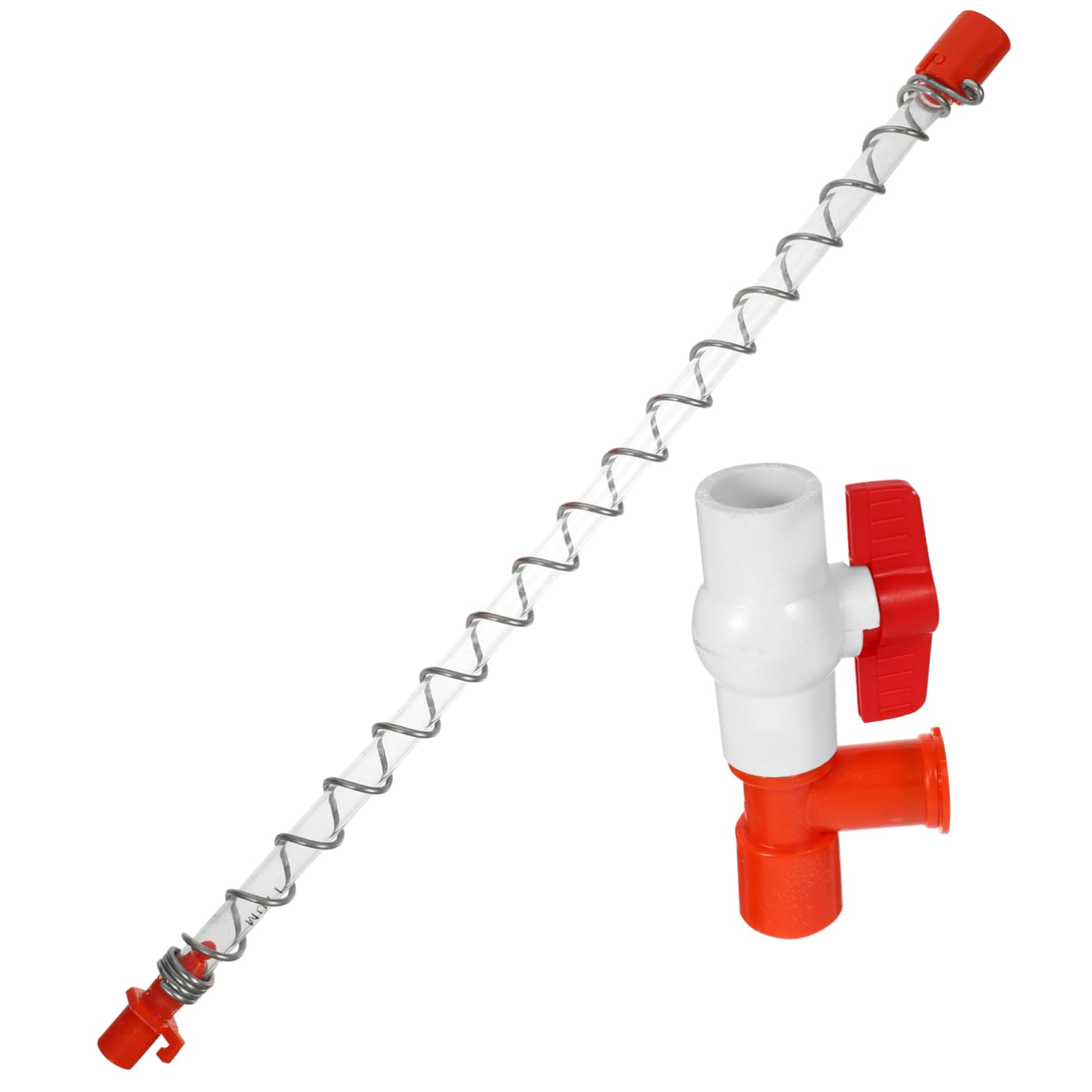 BCOATH Water End Valve Set with Pressure Regulator & Water Level Display for Hose Coop - Ideal for Garden Irrigation and Water Management