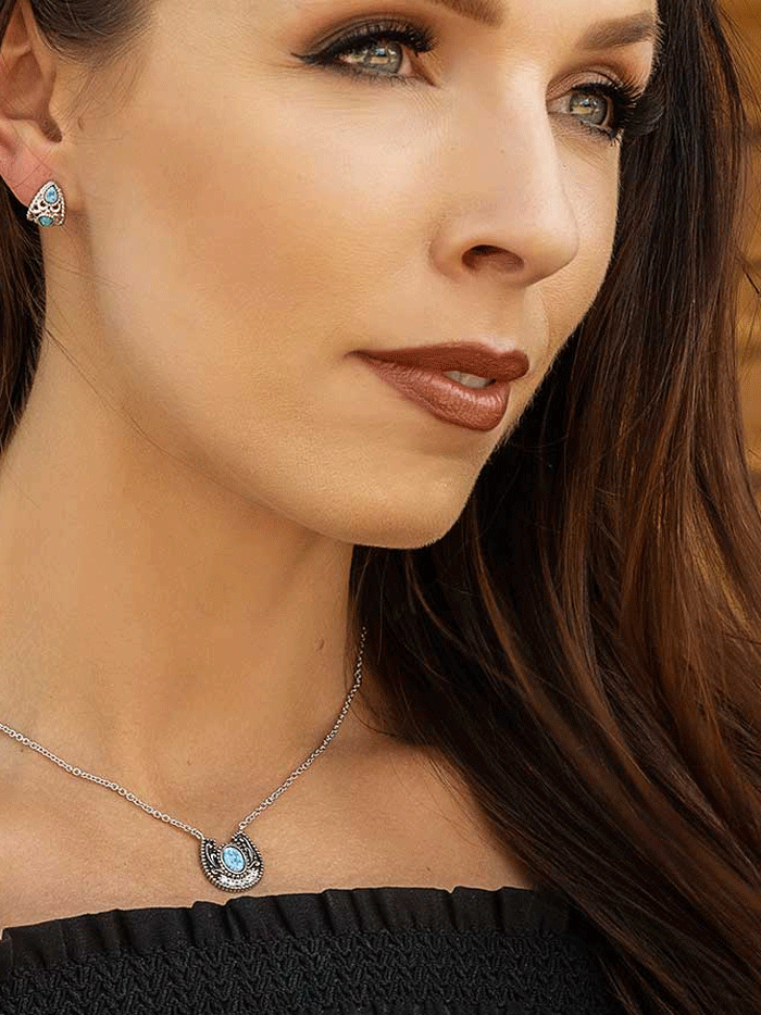 Montana Silversmiths NC5121 Sterling Silver Mackenzie Horse Pendant Necklace for Women - Perfect for Western Fashion, Horse Lovers & Everyday Wear