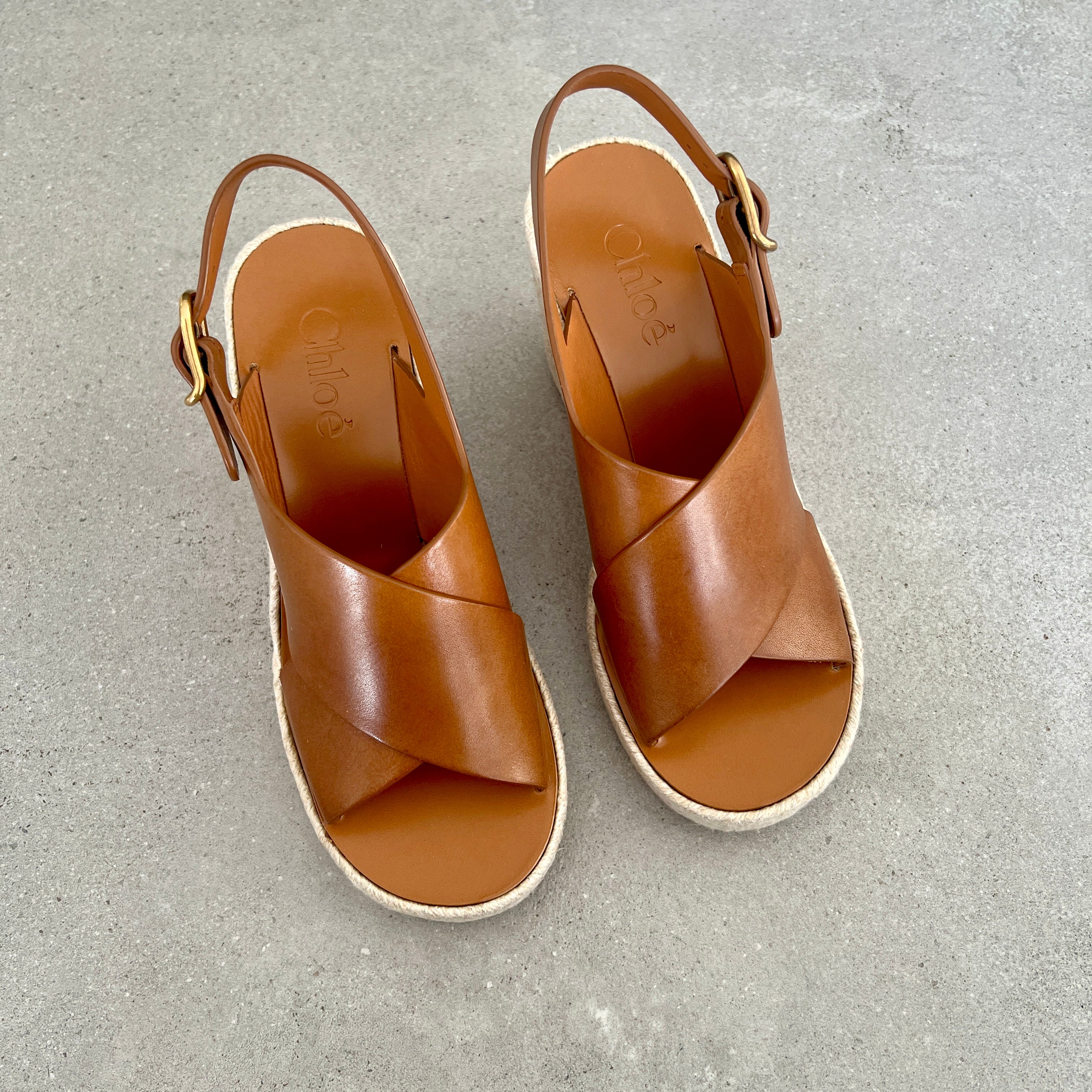 Women's Pary Espadrille Wedge Sandals in Ginger Brown - Comfortable Summer Casual Shoes for Beach, Vacation & Outdoor Wear