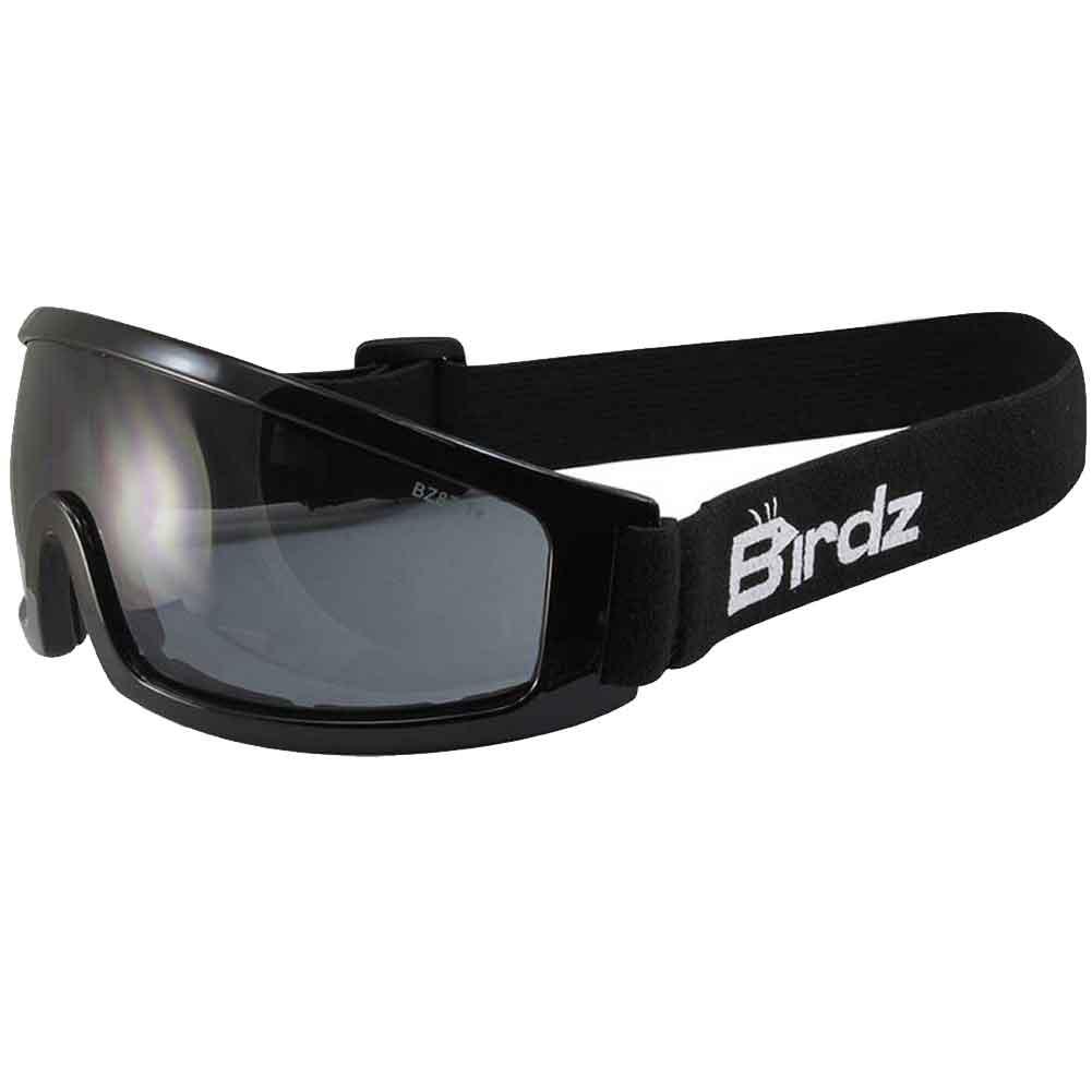 Birdz Eyewear Robin Padded Smoked Goggles - UV Protection Safety Glasses for Cycling, Skiing & Outdoor Sports - Comfortable Anti-Fog Sports Eyewear for Men & Women