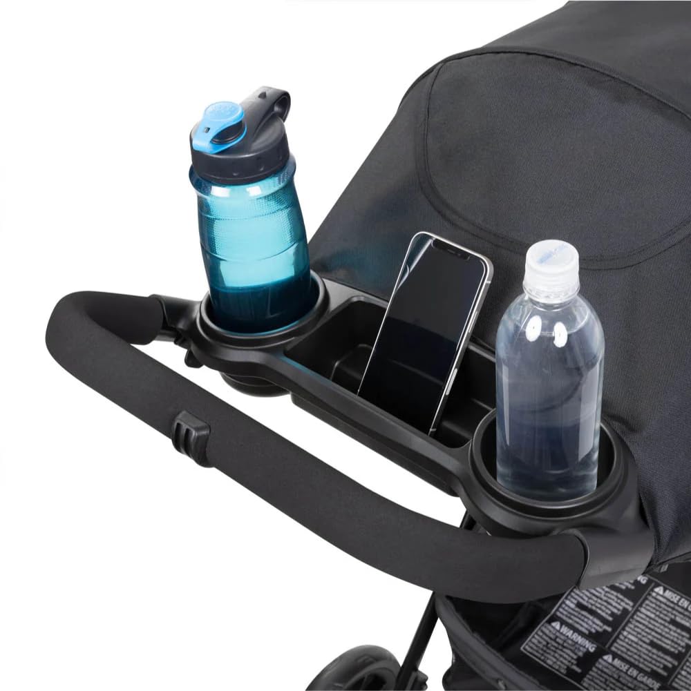 Baby Trend Passport® Ultra Black Lightweight Stroller - Compact Foldable Travel Stroller for Infants & Toddlers - Perfect for Air Travel, Shopping, and Daily Walks