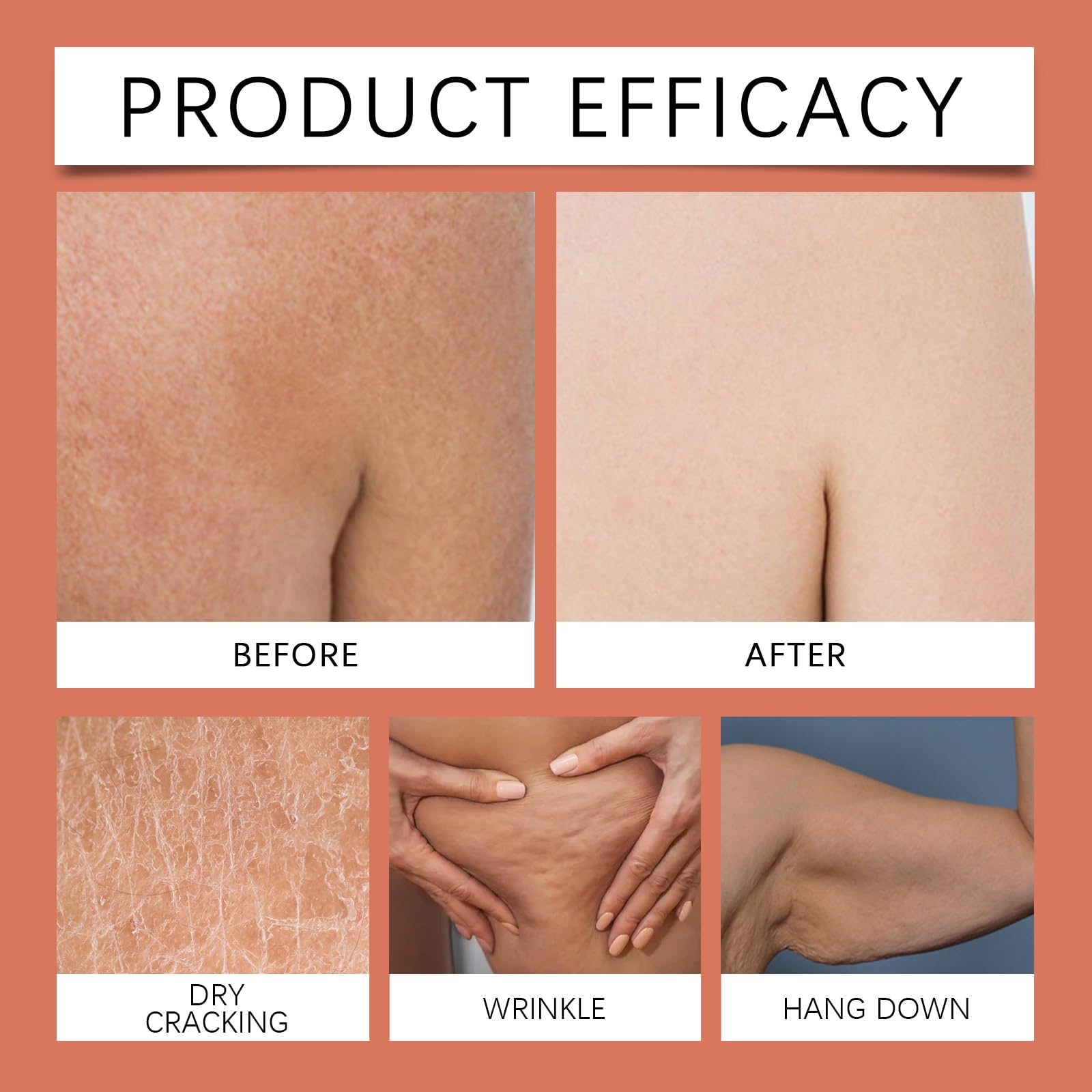 Magic Body Firming Oil - Hydrating & Tightening Skin Oil with Vitamin E, Rosehip & Almond Oils - Full Body Moisturizer for Arms, Chest & Thighs - Perfect for Post-Workout Recovery & Nighttime Skin Care