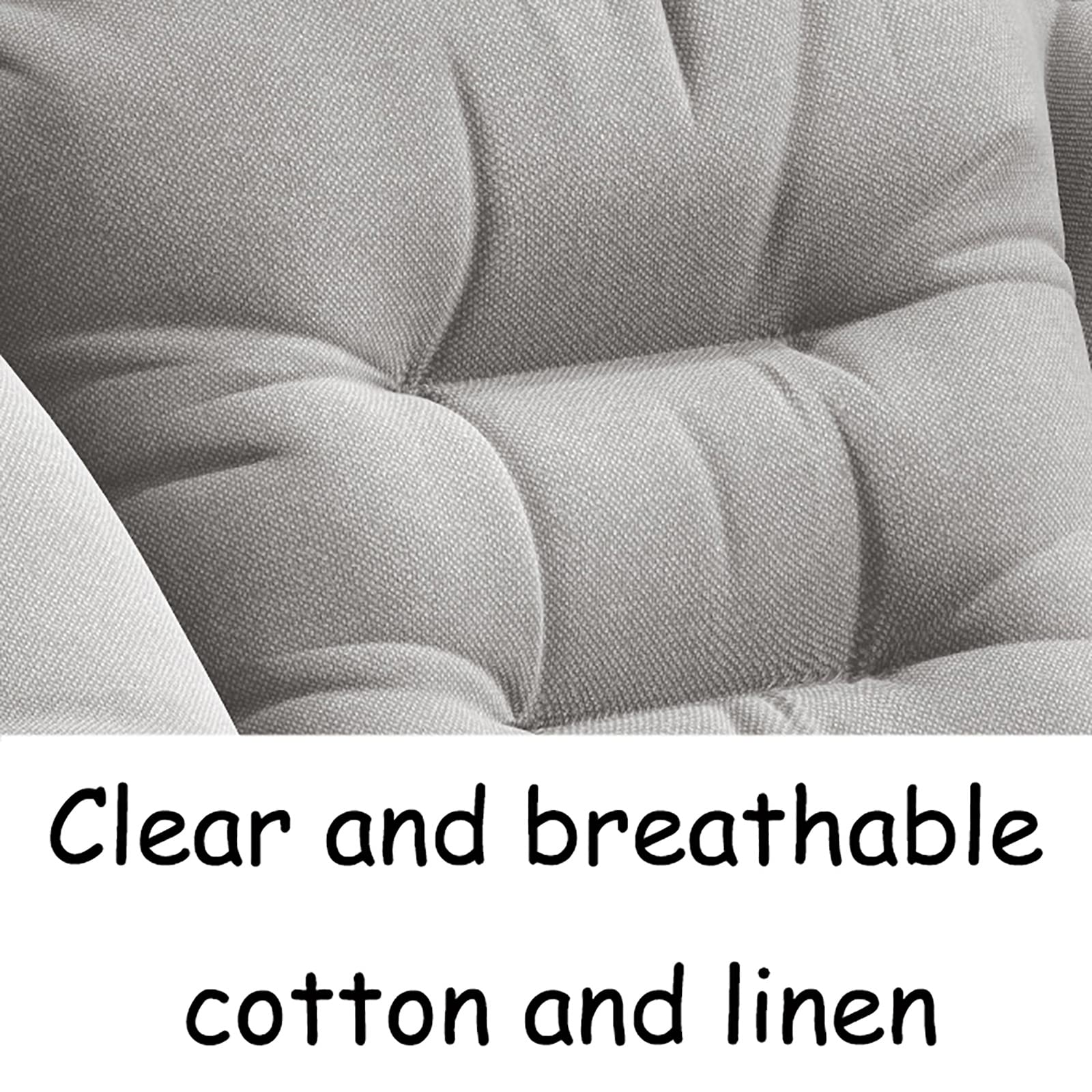 Modern Accent Chair for Living Room - Extra-Thick Upholstered Lounge Sofa Chair with Side Pocket, Cotton Linen Fabric, White - Perfect for Home Decor, Reading Nook & Small Space Furniture