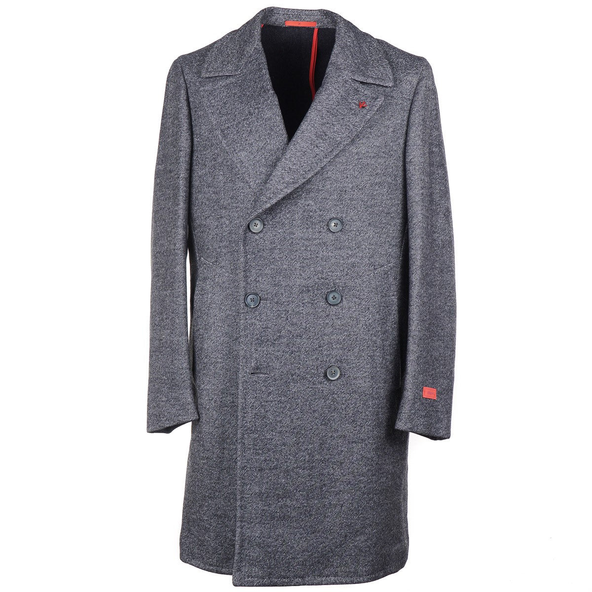 Isaia 'Marshall' Premium Soft Wool Overcoat for Men - Classic Winter Trench Coat with Notch Lapel | Perfect for Business, Office & Formal Occasions