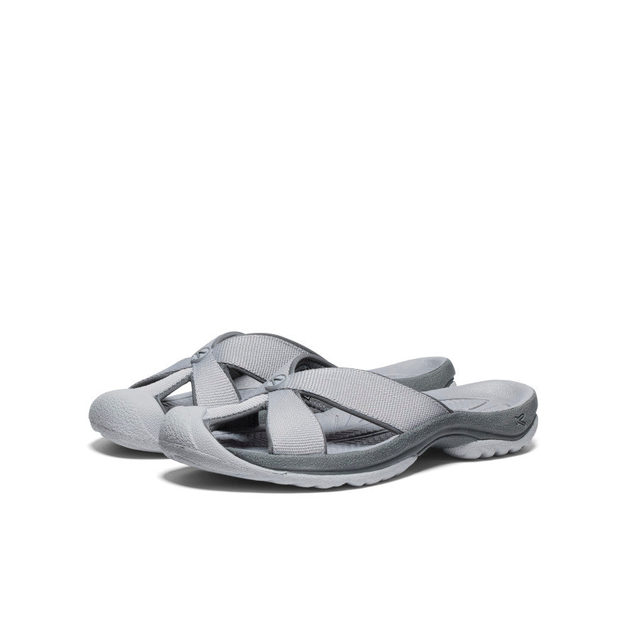 Women's Comfortable Bali Slide Sandals - Alloy/Steel Grey Color | Perfect for Beach, Pool, and Summer Outdoor Activities