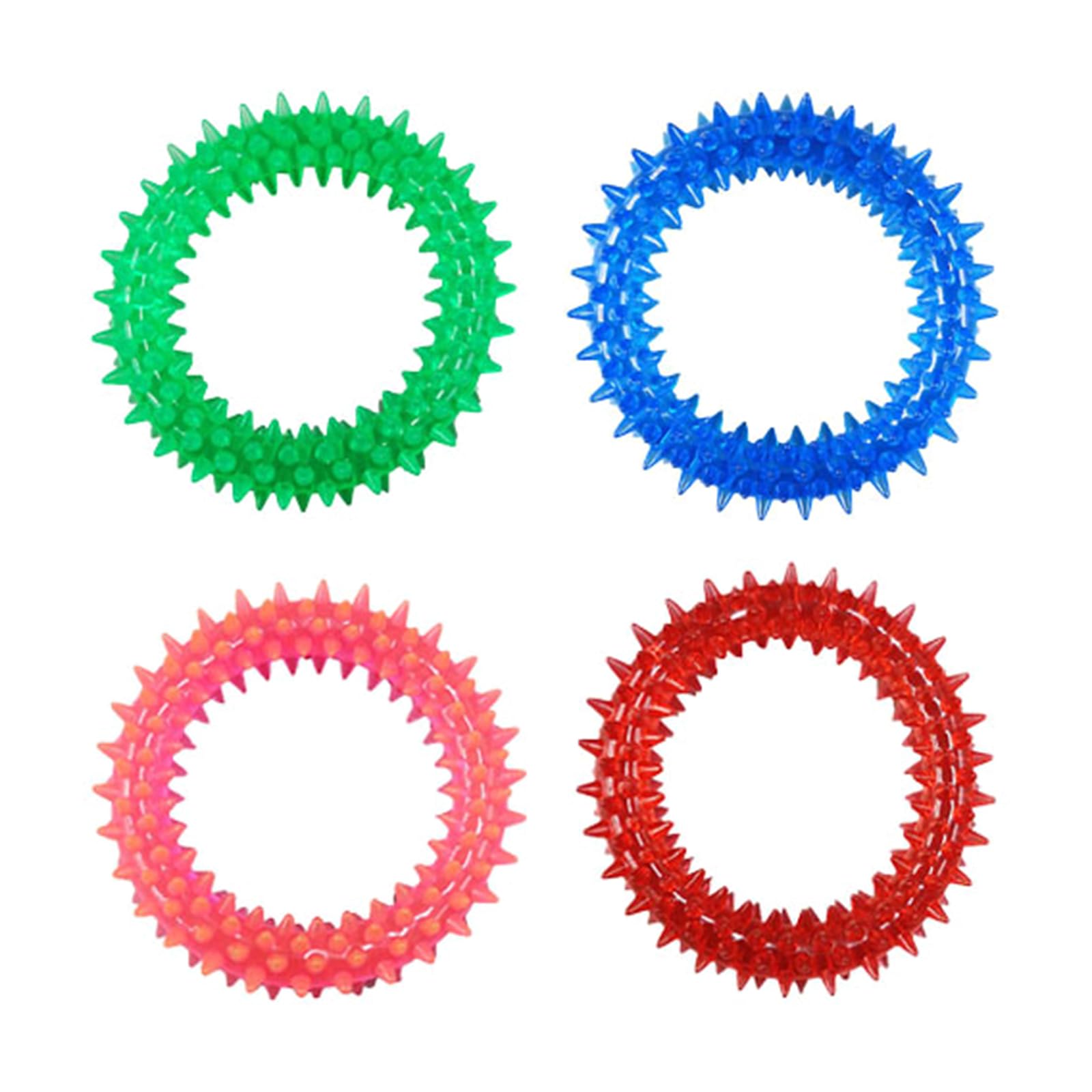 4 Pack Durable Dog Chew Toys for Teething Puppies - Safe Simulation Bone Chew Toys to Prevent Destructive Chewing - Perfect Puppy Training Toy for Aggressive Chewers - Great for Small & Medium Dogs Indoor & Outdoor Play