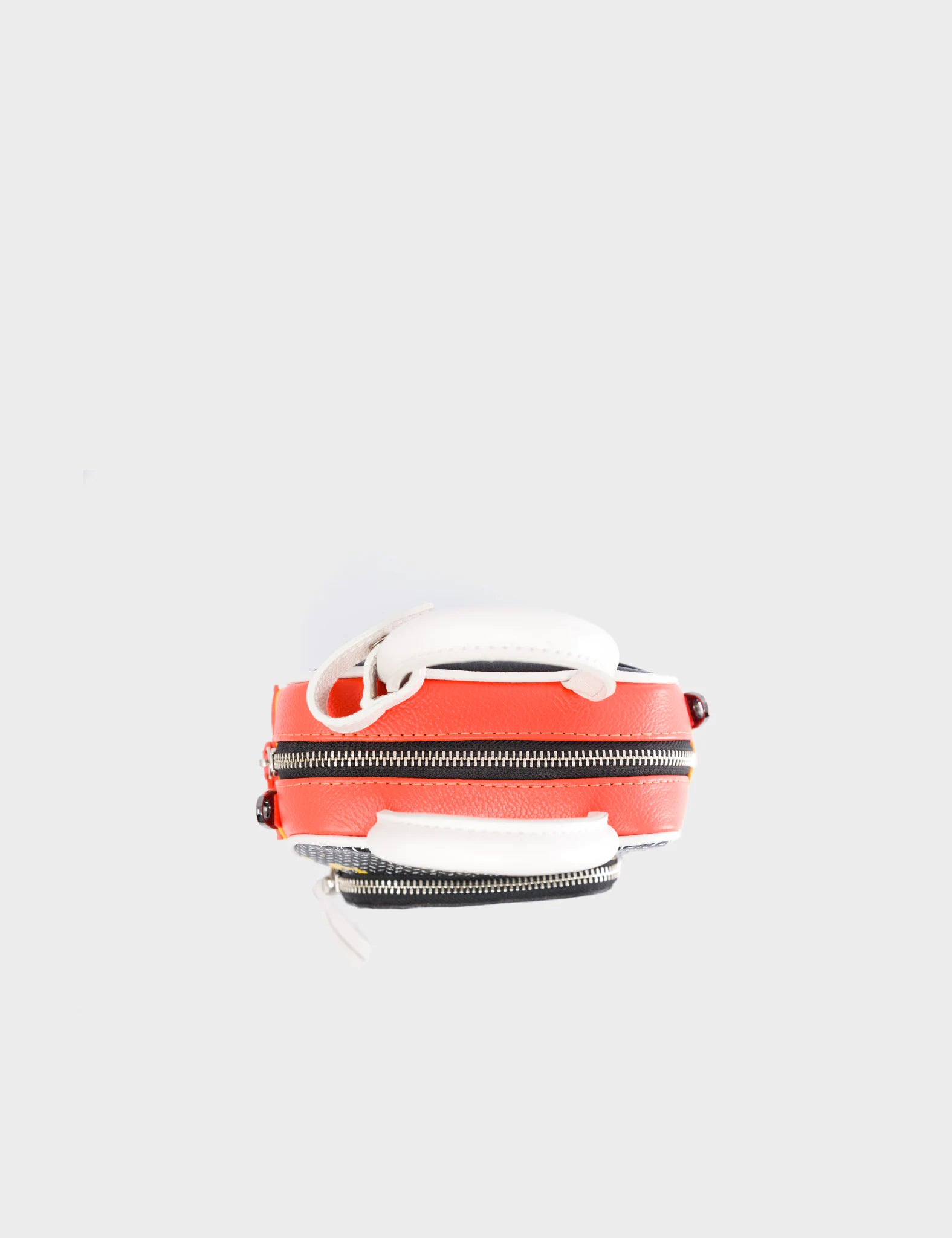 Marino Mini Crossbody Bag - Genuine Vermillion Leather with Subway Platform Design - Perfect for Everyday Use, Travel & Fashion Accessories